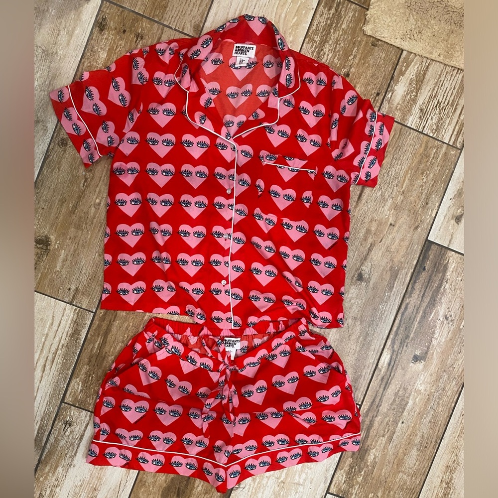 Bouffants & Broken Hearts Pajama Set Medium